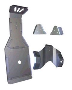 Ricochet Off-Road ATV Kawasaki Prairie 400 4-Piece Complete Aluminum Skid Plate Set Eskape.ca