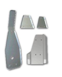 Ricochet Off-Road ATV Honda TRX300EX / TRX250X 4-Piece Complete Aluminum Skid Plate Set Eskape.ca