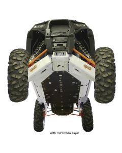 Ricochet Off-Road UTV 5-Piece Aluminum Or Uhmw Full Frame Skid Plate Set, Polaris Rzr Xp-4 1000 Eskape.ca