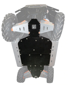 Ricochet Off-Road UTV Polaris Ranger XP 900 High Lifter Edition 4-Piece Full Frame Skid Plate Set Eskape.ca
