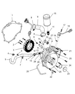 Segway Fugleman UT10 Left Crankcase Cover Sub-Assembly