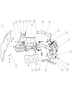 Segway UT10 Crew U5 Exhaust Pipe Assembly