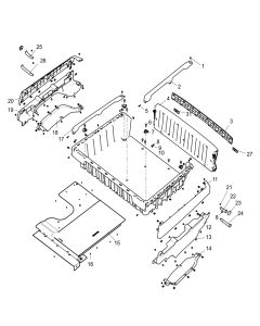Segway Fugleman UT10 Rear Cargo Box Components