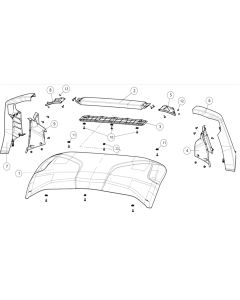 Segway SSV Rear Upper Rubber And Plastic Parts