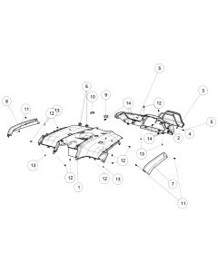 Segway AT6 External Plastic Parts(Rear)