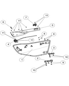 Segway UT10 Crew U5 Front Left Iron Door
