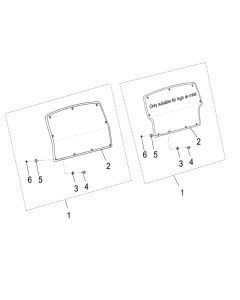 Segway Fugleman UT10 Rear Windshield Assembly
