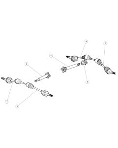 Segway AT6 Around Half Shaft Assy (Short Version)